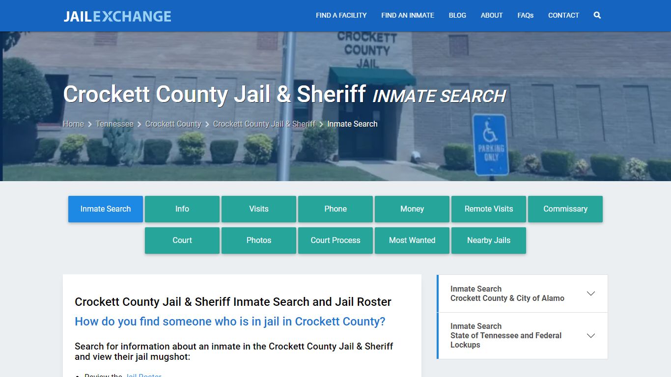 Crockett County Jail & Sheriff Inmate Search - Jail Exchange